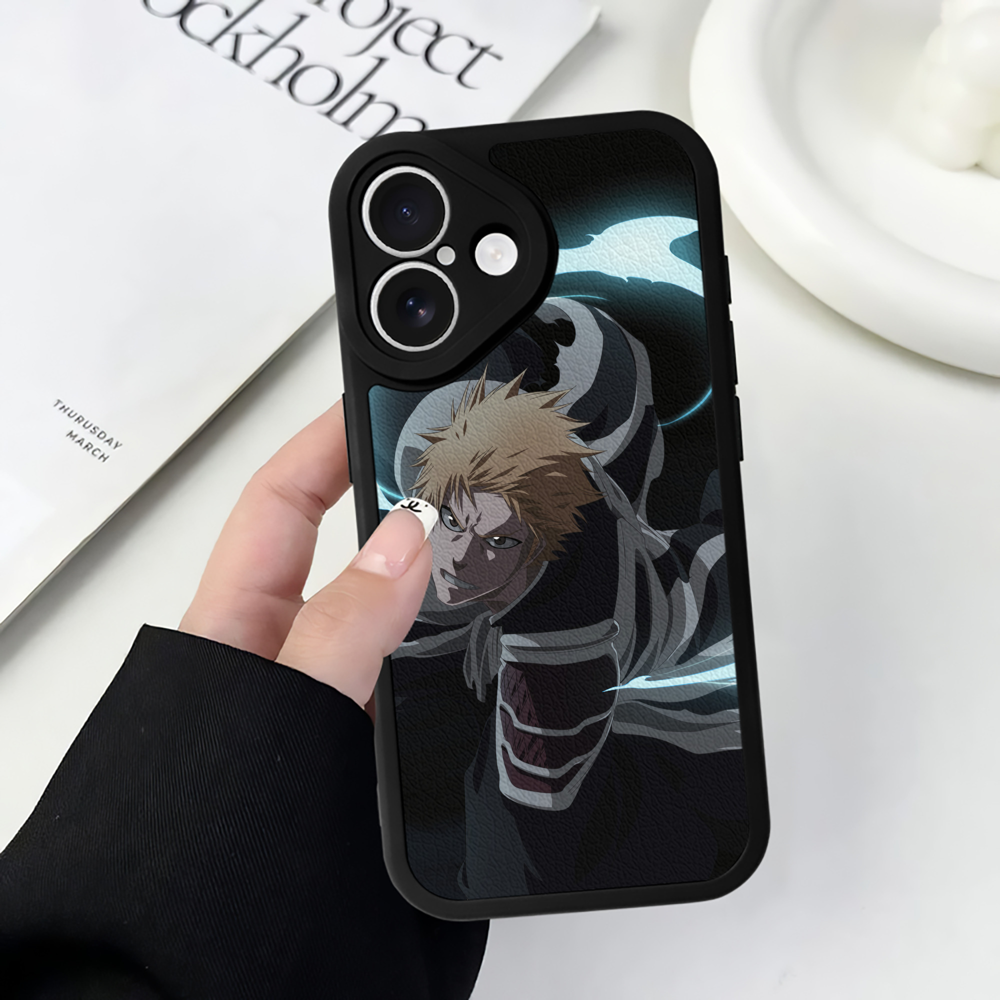 （画像用） ブリーチ BLEACH 【iPhone 16シリーズ対応】シリコンスマホケース（レザー調） 材質：シリコン